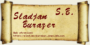 Slađan Burazer vizit kartica